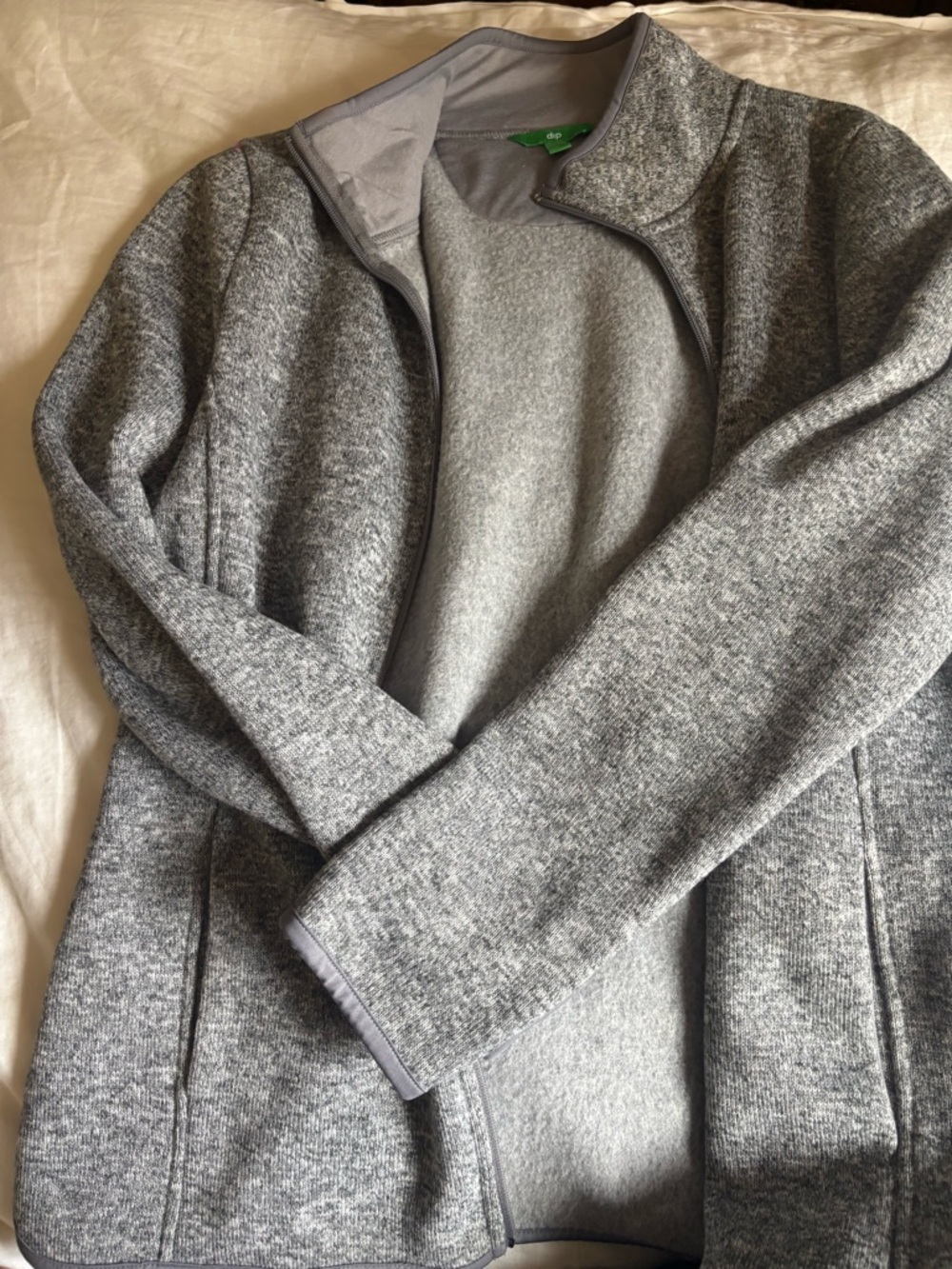 dip Gray Full-Zip Utility Jacket